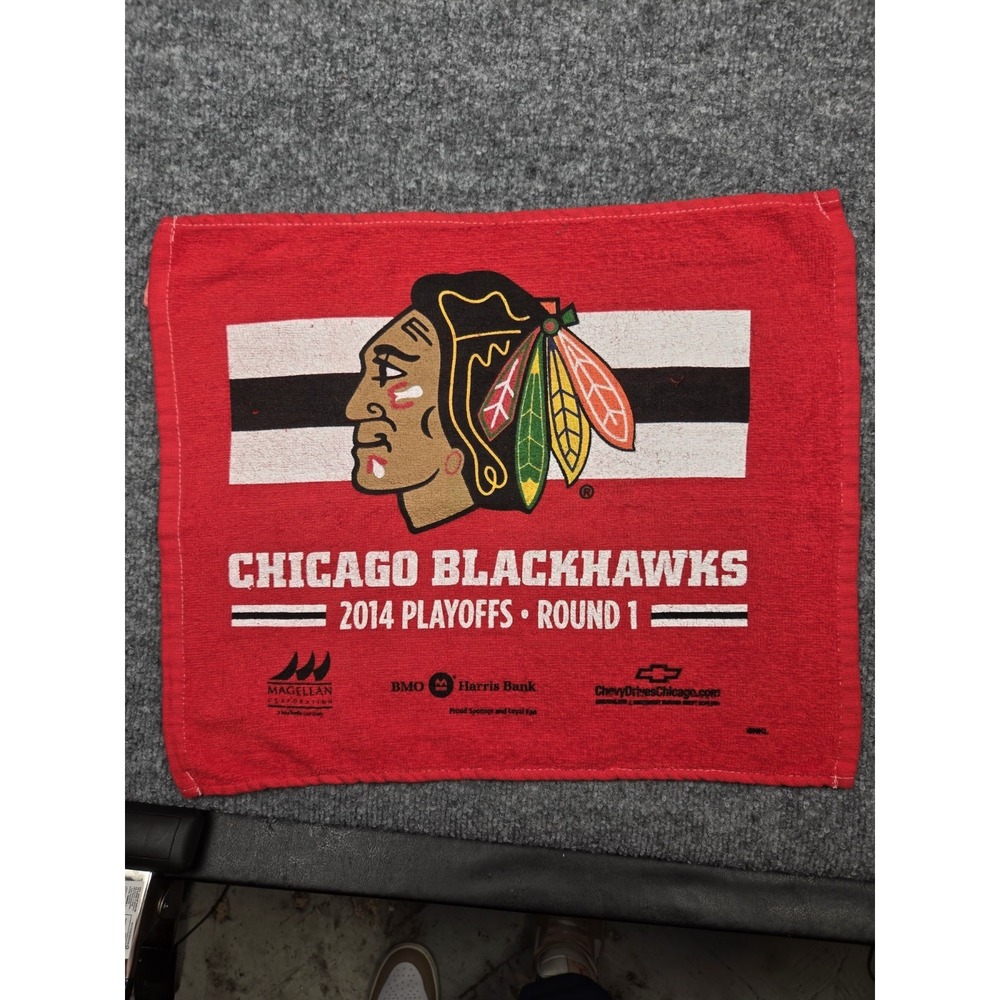 Chicago Blackhawks 2014 Stanley Cup Playoff Red Rally Towel NHL Hockey Round 1